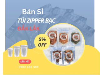Bán sỉ túi zipper bạc Đắk Lắk