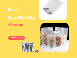 Bán sỉ túi zipper bạc Đắk Nông