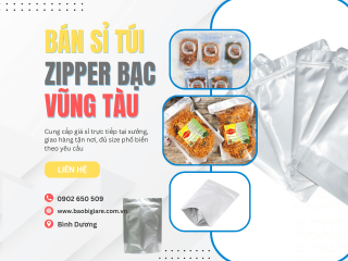 Bán sỉ túi zipper bạc Vũng Tàu