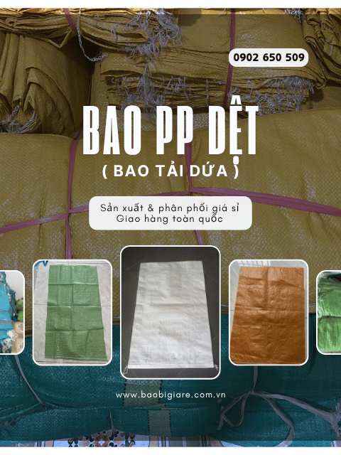 Bao PP dệt thường ( Bao tải dứa )